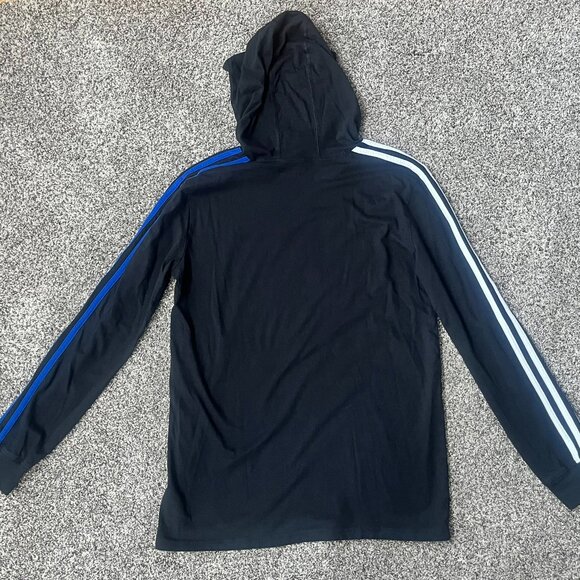 Boys Long Sleeve Hooded Adidas t-shirt - Picture 2 of 3